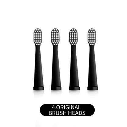 Jianpai Adult Black White Classic Acoustic Electric Toothbrush Adult 5-Gear Mode USB Charging IPX7 Waterproof Acoustic Electric