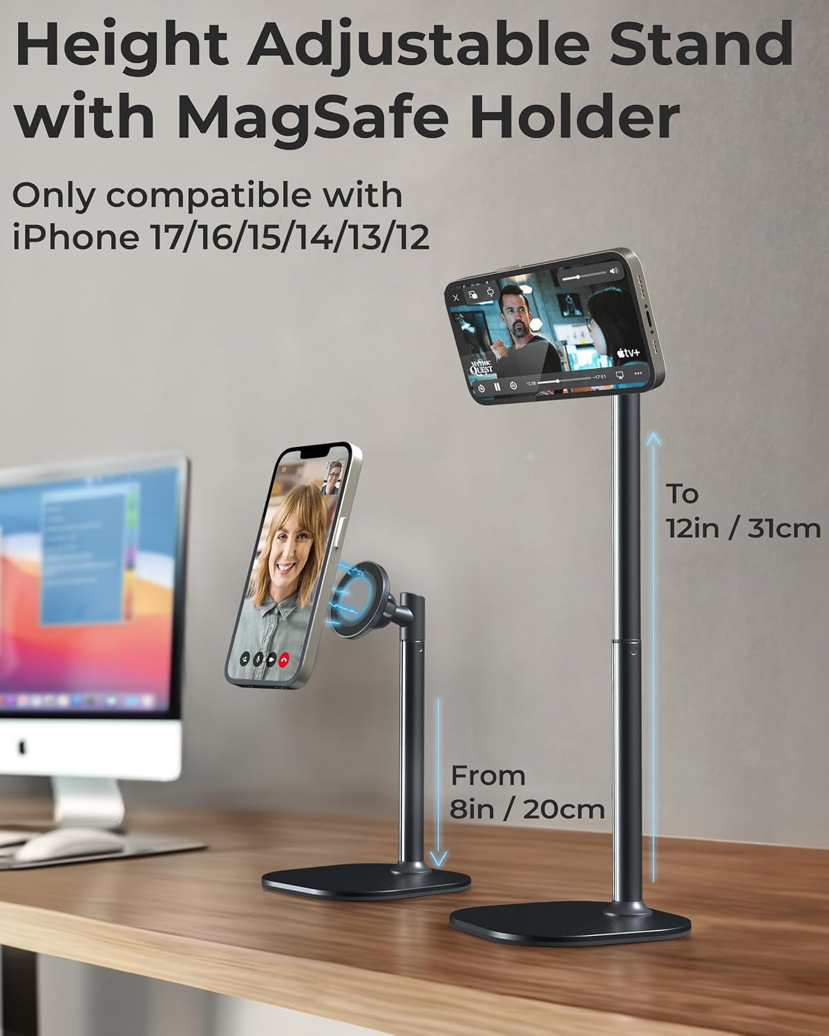 Magstand Magnetic Phone Stand for Desk, Magsafe Tripod, Iphone 17