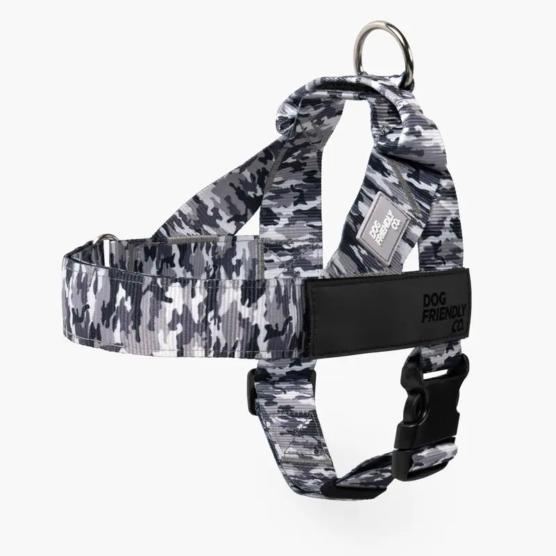 Dog Friendly Co. No-Pull Dog Walking Harness - Choke-Free Design, Padded Comfortable, 1-Click Simple Clip Buckle, Grab-Handle Ease, Chafe-Resistant Adjustable Straps, Lightweight, All-Day Wear, Secure Walks, Multi-Size XXS-XL