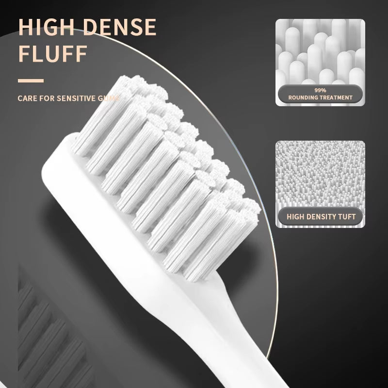 Jianpai Adult Black White Classic Acoustic Electric Toothbrush Adult 5-Gear Mode USB Charging IPX7 Waterproof Acoustic Electric